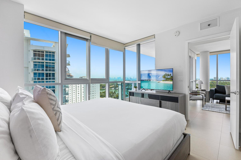 Bedroom 3, Modern Geometry at Monte Carlo Miami Beach, Miami-Dade
