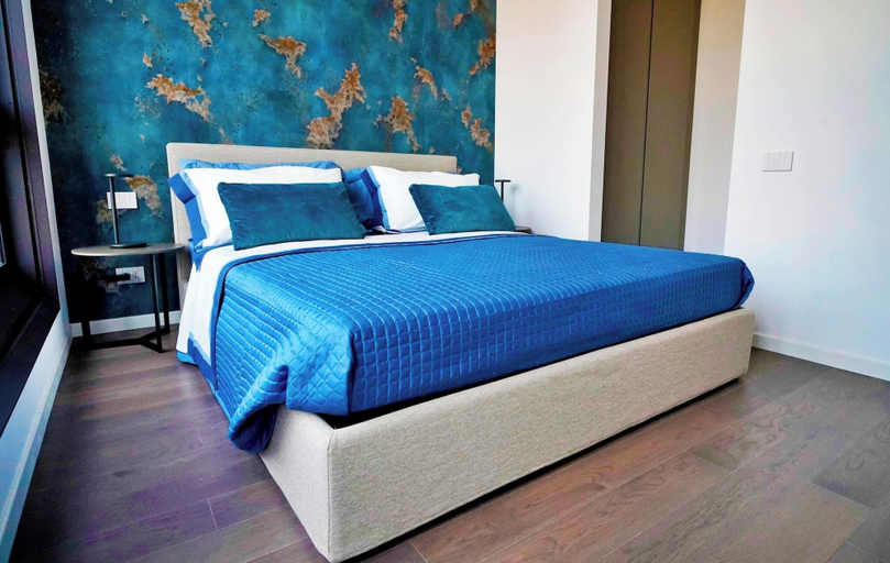 Bedroom 3, San Babila Central Tower by Rentopolis - High-end 1bdr with panoramic terrace overlooking Duomo, Milano