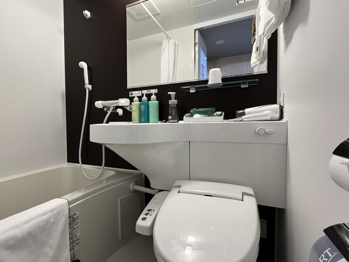 Bathroom 4, Hotel Route Inn Hiratsuka Eki Kitaguchi, Hiratsuka