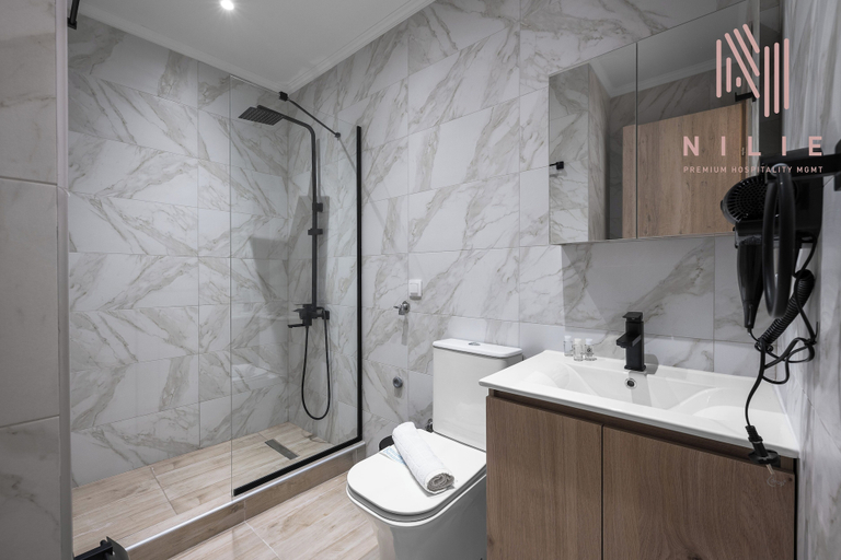 Bathroom 4, V1 Residences, Nilie Hospitality MGMT, Central Macedonia