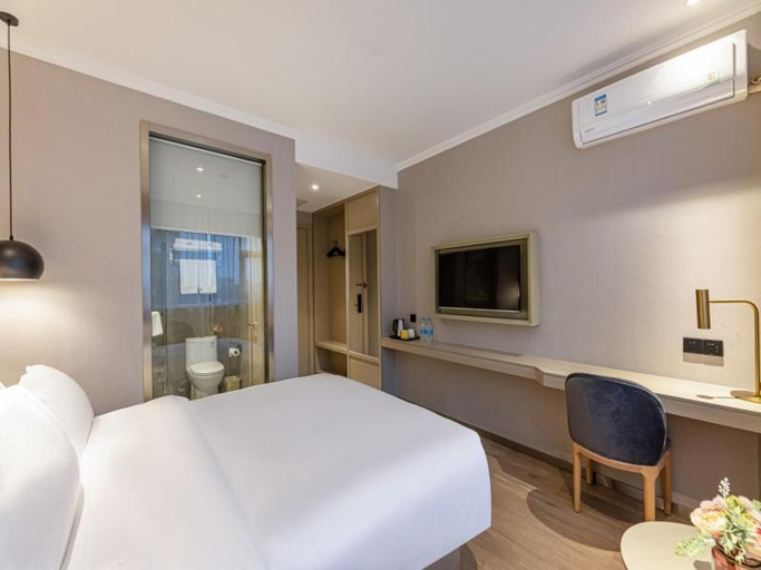 Bedroom 2, Gya Hotel Suzhou Hanshan Temple Binhe Road Metro Station, Suzhou