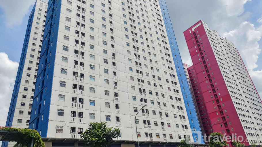 City View 1BR @Green Pramuka Apartment By Travelio, Central Jakarta
