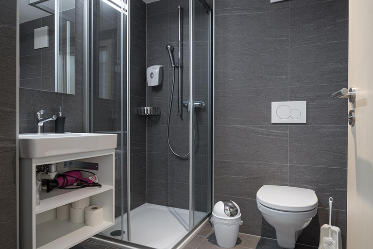 Bathroom 2, Hotel-Restaurant Drei Tannen, Goms