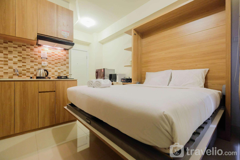 Bedroom 2, Studio Apartment Green Pramuka City By Travelio, Central Jakarta