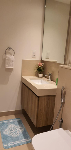Bathroom, Designer's Luxury 2 BHK with Burj Khalifa View, Dubai