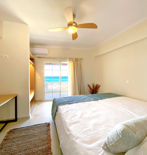 Bedroom 2, Beachfront 2-bed luxury Apartment - Agios Gordios, Corfu, Greece, Ionian Islands