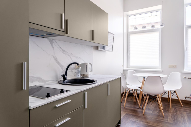 Kitchen 3, River house apartments, Kauno