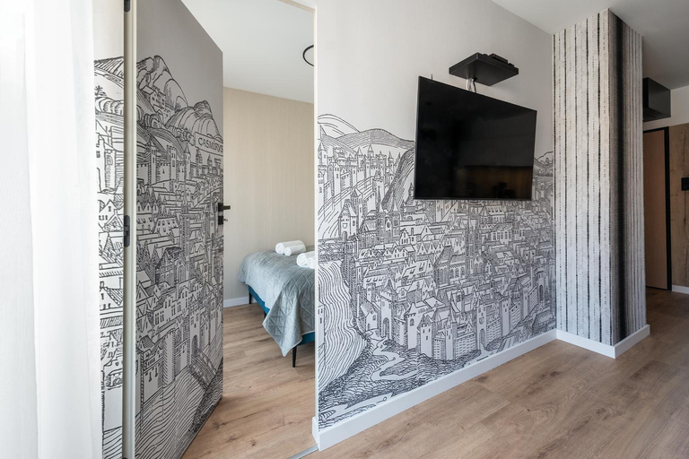 Bedroom, InPoint Apartments G15 near Old Town & Kazimierz District & Optional Paid Parking, Kraków City