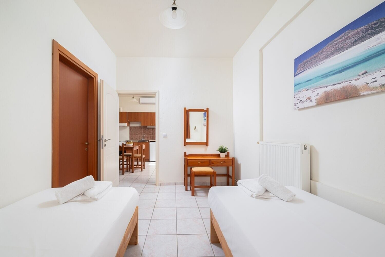 Bedroom 3, Mylos Apartments, Crete