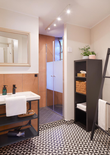 Bathroom, Aparthotel alsterSuite, Hamburg
