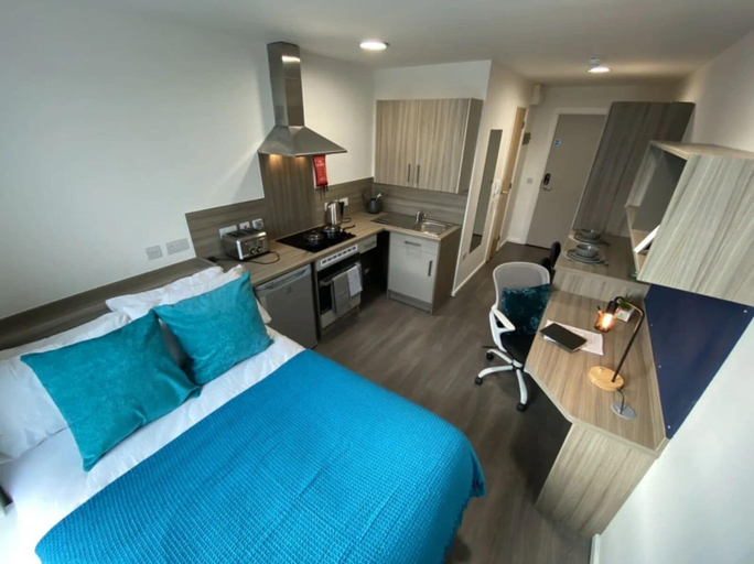 Bedroom 2, Modern Apartments in Hollis Croft Sheffield, Sheffield