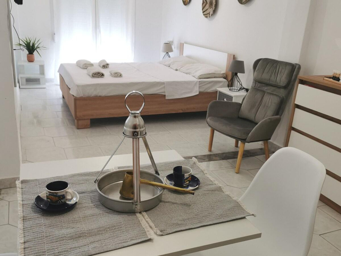Bedroom, Vicky's  Apartment (5m from sea), North Aegean