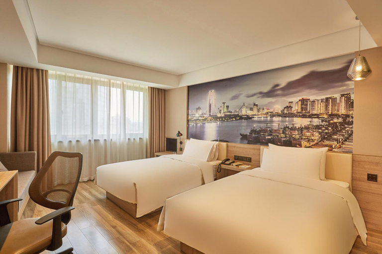 Bedroom 2, Atour Hotel Ningbo Tianyi Plaza, Ningbo