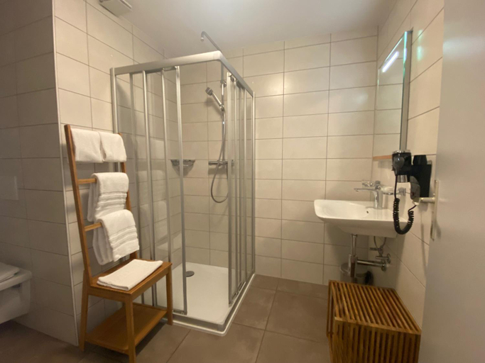 Bathroom 2, Hotel de la Gare, Les Franches-Montagnes