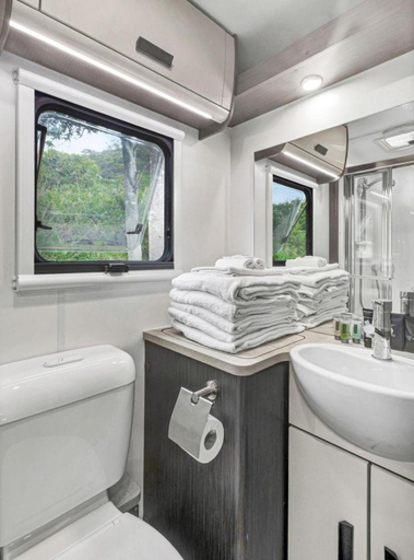 Bathroom 3, Reflections Holiday Parks Seal Rocks, Great Lakes