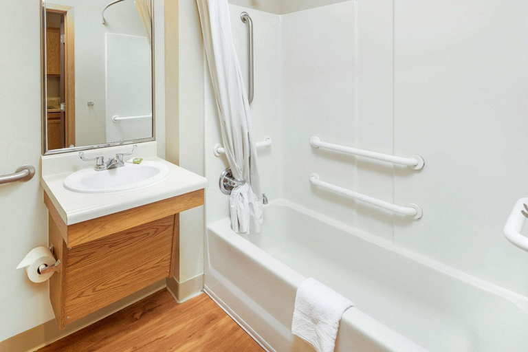 Bathroom 4, WoodSpring Suites Raleigh Apex, Wake