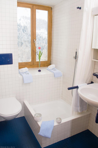Bathroom, Hotel Veduta, Maloja