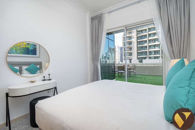 Bedroom 3, Canal & Partial Burj View Mayfair Tower, Dubai