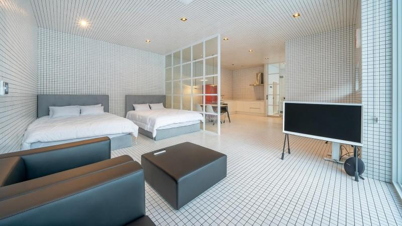 Bedroom 2, Yangpyeong Villa Blanche Dokchepension, Yangpyeong