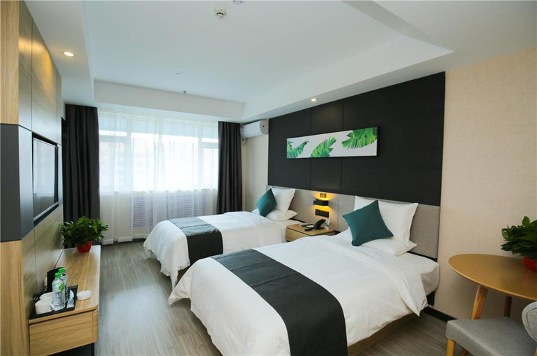 Bedroom 2, Thank Inn Plus Lanzhou Dongfanghong Plaza Pingliang Road, Lanzhou