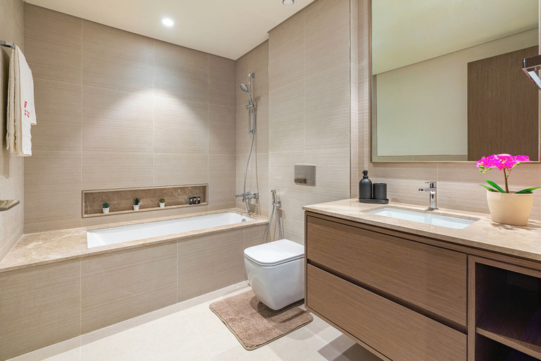 Bathroom 2, Full Burj Khalifa & Fountain View Show, Dubai