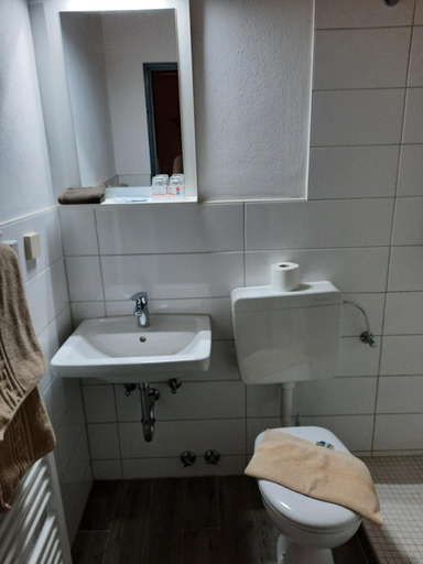 Bathroom 5, Landgasthof Rotlipp Gastezimmer, Wetteraukreis
