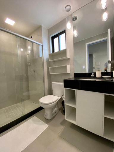 Bathroom 4, Flat a 120 metros das Piscinas Naturais, Ipojuca