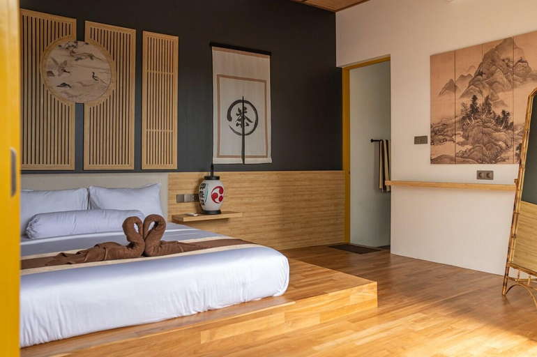 Bedroom 3, Villa Aishiteru at Pererenan Japanese Style Villa, Badung