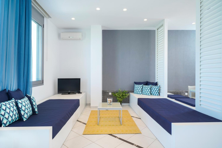 Bedroom, Mythodea & Kalliston Apartments, East Macedonia and Thrace