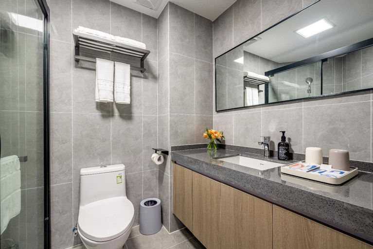 Bedroom, Poltton International Service Apartment Huizhou Shili Silver Beach Yapojiao, Huizhou