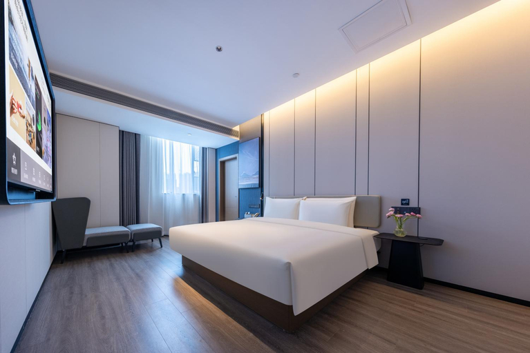 Bedroom 2, Atour X Hotel Guangzhou Panyu Wanbo CBD Hanxi Changlong, Guangzhou