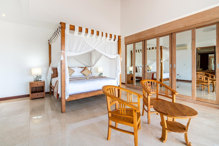 Bedroom, Villa Dahlia, 4 bed Oceanfront Retreat, Candidasa, Karangasem