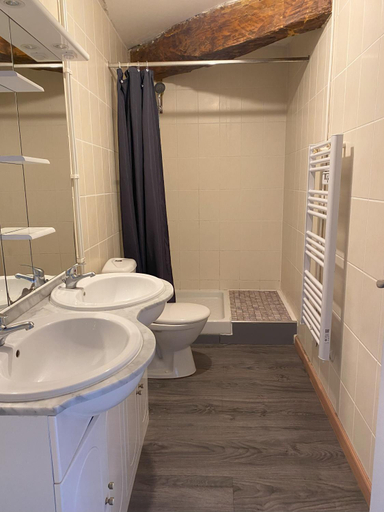 Bathroom, Chambres de la ferme du Brocey, Isère