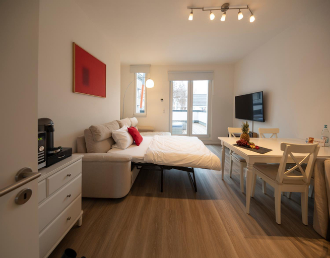 JayBnB - Apartment direkt am Hafen mit Terrasse und UHD TV, Dortmund