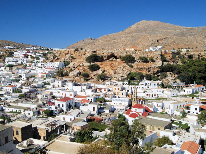 Exterior view 3, Lindos Tsambika Studios, South Aegean