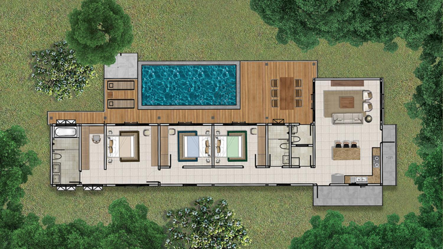 1, Pranatarn Pool Villa Mid-Summer Night, Pran Buri