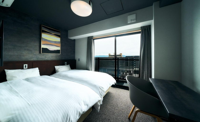 Bedroom, Rakuten STAY Kyoto Station Twin Room with ceiling projector, Kyoto