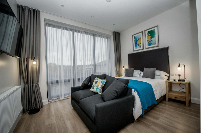Bedroom 1, The James Suites, Derry and Strabane