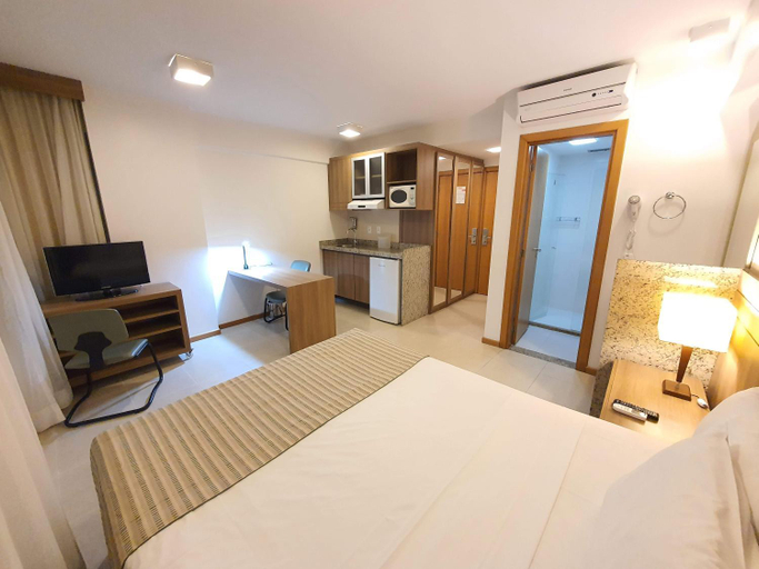 Bedroom 2, FLAT SAINT MORITZ EXPRESS, SHN QUADRA 1, COM ESTACIONAMENTO GRATIS, ESTACAO DE RECARGA DE CARRO ELET, Brasília