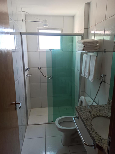 Bathroom 4, Caldas Novas Flat com cozinha e fogao otimo lazer pra Todos, Caldas Novas