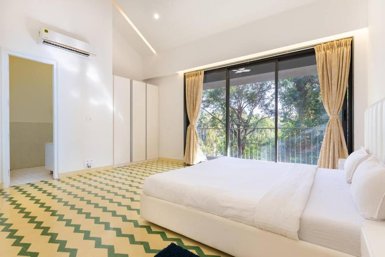 Bedroom 2, 3BHK Villa with Private Pool near Anjuna, North Goa