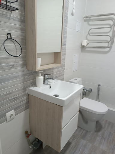 Bathroom 3, 1-но комнатная квартира в центре Астаны ЖК Sezim Qala 4, Astana City
