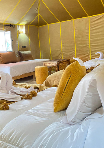 Bedroom, Explore merzouga luxury camp, Errachidia