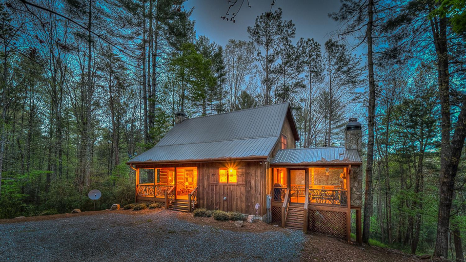 Exterior & Views 1, BUCKingham Palace- Pet Friendly | Nearby Waterfall | Screened In Porch with Fireplace | Hot Tub, Fannin