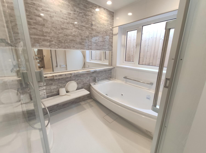 Bathroom 1, Private House Naturwald, Furano
