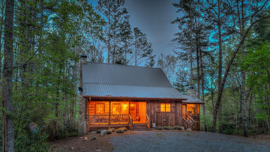 Exterior & Views 4, BUCKingham Palace- Pet Friendly | Nearby Waterfall | Screened In Porch with Fireplace | Hot Tub, Fannin