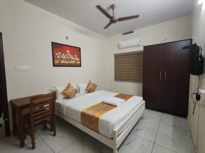 Bedroom 2, Greenview Royal Stay Near Amrita Hospital Edappally, Ernakulam