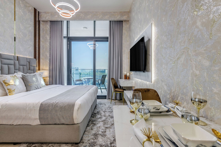 Bedroom 3, GLOBALSTAY. Azizi Riviera 48, Dubai