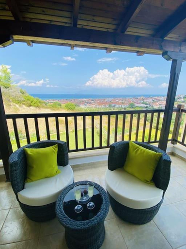 Balcony/terrace, Villa Oceanview Vicky, Central Macedonia