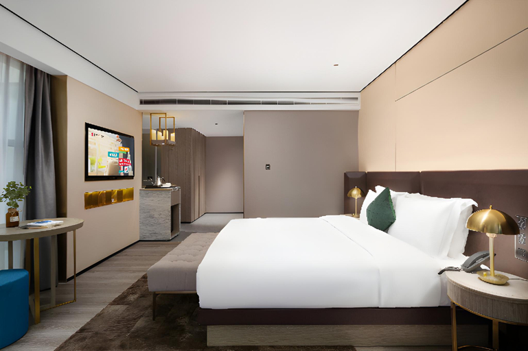 Bedroom 2, Echarm Plus Hotel Hangzhou Binjiang Xingguang Avenue, Hangzhou